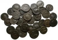 Lot of ca. 34 late roman bronze coins / SOLD AS SEEN, NO RETURN!