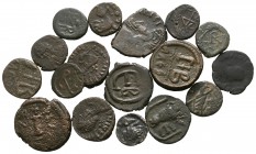 Lot of ca. 17 late roman bronze coins / SOLD AS SEEN, NO RETURN!