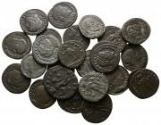 Lot of ca. 23 roman bronze coins / SOLD AS SEEN, NO RETURN!