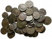 Lot of ca. 50 late roman bronze coins / SOLD AS SEEN, NO RETURN!