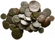 Lot of ca. 50 ancient bronze coins / SOLD AS SEEN, NO RETURN!