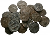 Lot of ca. 20 byzantine bronze coins / SOLD AS SEEN, NO RETURN!