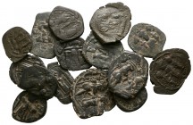 Lot of ca. 17 byzantine bronze coins / SOLD AS SEEN, NO RETURN!