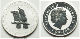 Elizabeth II 4-Piece Lot of Uncertified silver Reverse Proof Dollars UNC, 1) Dollar 2006, KM-Unl. Kookaburra series. 2) Dollar 2006, KM-Unl. Kookaburr...