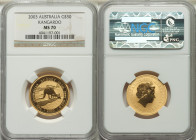 Elizabeth II gold "Kangaroo" 50 Dollars 2003 MS70 NGC, KM904. 

HID09801242017

© 2022 Heritage Auctions | All Rights Reserved