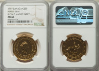 Elizabeth II gold "Maple Leaf- R.C.M.P. Anniversary" 50 Dollars 1997 MS68 NGC, Royal Canadian mint, KM305. 

HID09801242017

© 2022 Heritage Auctions ...