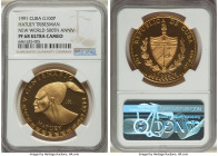 Republic gold Proof "Hatuey Tribesman" 100 Pesos (1 oz) 1991 PR68 Ultra Cameo NGC, Havana mint, KM569, Fr-59. 500th Anniversary Discovery of America s...