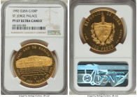 Republic gold Proof "St. Jorge Palace" 100 Pesos 1992 PR67 Ultra Cameo NGC, Havana mint, KM536. 

HID09801242017

© 2022 Heritage Auctions | All Right...