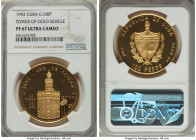 Republic gold Proof "Tower of Gold - Seville" 100 Pesos 1992 PR67 Ultra Cameo NGC, KM384. Mintage: 225. 

HID09801242017

© 2022 Heritage Auctions | A...