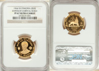 Haile Selassie I gold Proof "Emperor's Birth & Reign" 20 Dollars EE 1958 (1966)-NI PR67 Ultra Cameo NGC Numismatica Italiana mint, KM39. 

HID09801242...