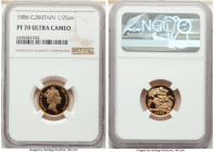 Elizabeth II gold Proof 1/2 Sovereign 1986 PR70 Ultra Cameo NGC, KM942. 

HID09801242017

© 2022 Heritage Auctions | All Rights Reserved