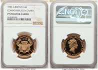Elizabeth II gold Proof "Commonwealth Games" 2 Pounds 1986 PR70 Ultra Cameo NGC, KM947c, S-K1. 

HID09801242017

© 2022 Heritage Auctions | All Rights...