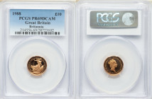 Elizabeth II gold Proof "Britannia" 10 Pounds 1988 PR69 Deep Cameo PCGS, KM950. 

HID09801242017

© 2022 Heritage Auctions | All Rights Reserved