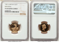 Elizabeth II gold Proof 25 Pounds 1987 PR69 Ultra Cameo NGC, Royal mint, KM951. Gold Britannia series. 

HID09801242017

© 2022 Heritage Auctions | Al...
