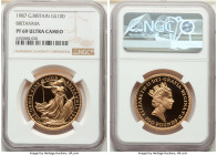 Elizabeth II gold Proof "Britannia" 100 Pounds 1987 PR69 Ultra Cameo NGC, KM953. 

HID09801242017

© 2022 Heritage Auctions | All Rights Reserved