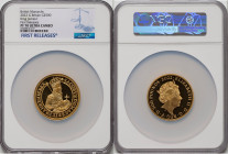Elizabeth II gold Proof "King James I" 500 Pounds (5 oz) 2022 PR70 Ultra Cameo NGC, KM-Unl., S-Unl. Limited Edition Presentation: 50. British Monarchs...