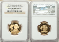 Republic gold Proof "Admiral Horatio Nelson" 100 Dollars 1976-FM PR70 Ultra Cameo NGC, Franklin mint, KM72. 

HID09801242017

© 2022 Heritage Auctions...