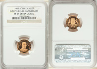 Republic gold Proof "Independence - 5th Anniversary" 20 Shillings (Scellini) 1965 PR64 Ultra Cameo NGC, KM10. Mintage: 6,325. 

HID09801242017

© 2022...