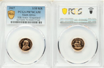 Republic gold "50th Anniversary of Krugerrand" 1/10 Krugerrand 2017 PR70 Cameo PCGS, Gold Reef City mint, KM105. Mintage: 2,000. 

HID09801242017

© 2...