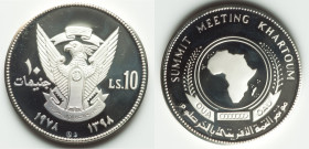 Democratic Republic silver Proof "African Unity Summit" 10 Pounds AH 1398 (1978) UNC, KM77. 40mm. 35gm. Air of slate toning. 

HID09801242017

© 2022 ...