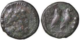 GRECHE - CALABRIA - Graxa - Quadrante Mont. 1165; S. Ans. 1232 (AE g. 3,26)
 
qBB