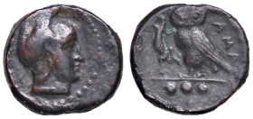 GRECHE - SICILIA - Camarina - Tetras (AE g. 3,38)
 
BB