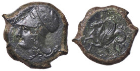 GRECHE - SICILIA - Siracusa (425-IV sec. a.C.) - Litra Mont. 5077; S. Ans. 426 (AE g. 7,1)
 
BB+