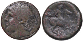 GRECHE - SICILIA - Siracusa - Gerone II (274-216 a.C.) - AE 28 Mont. 5268; S. Ans. 923 (AE g. 18,37)
 
qBB