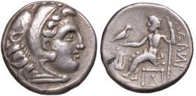 GRECHE - RE DI MACEDONIA - Alessandro III (336-323 a.C.) - Dracma Sear 6731 var. (AG g. 3,9)
 
BB/qBB