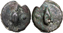 ROMANE REPUBBLICANE - AES GRAVE - Roma (289-225 a.C.) - Oncia Cr. 18/6; Mont. 480 (AE g. 20,53)
 
qBB