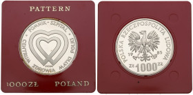 PRL, 1.000 złotych 1985 Centrum Zdrowia - Próba srebro