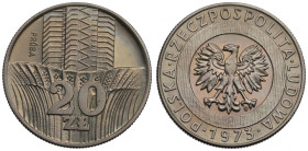 Peoples Republic of Poland, 20 zloty 1973 - Specimen