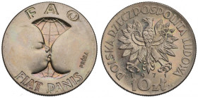 PRL, 10 złotych 1971 FAO - Próba