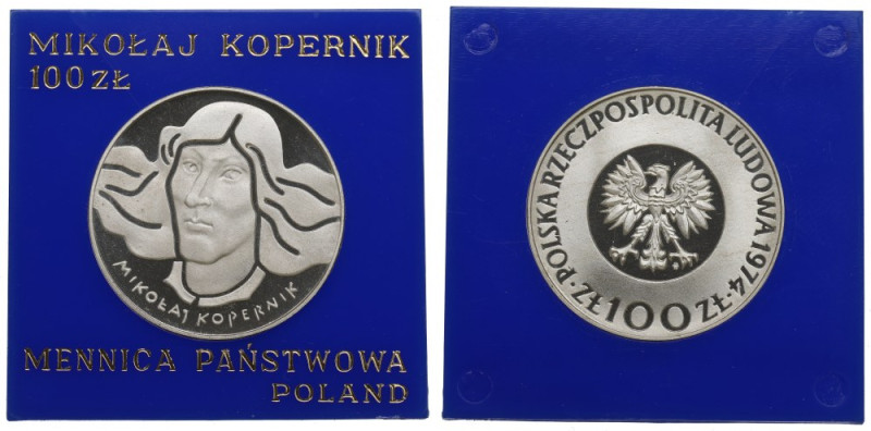 PRL, 100 złotych 1973 Kopernik Menniczy egzemplarz. 
Grade: Proof 

More phot...