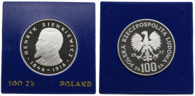 PRL, 100 złotych 1977 - Sienkiewicz