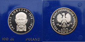 PRL, 100 złotych 1978 - Korczak