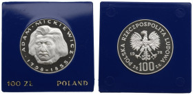 PRL, 100 złotych 1978 - Mickiewicz