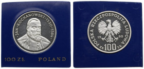 PRL, 100 złotych 1980 Jan Kochanowski