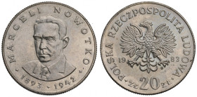 PRL, 20 złotych 1983 Nowotko