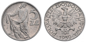 PRL, 5 złotych 1959 Rybak