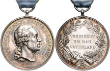 Deutsche Ausgaben bis 1945. 
Sachsen, Königreich. Militär St. Heinrichs-Orden, Silberne Medaille, 3. Ausgabe (1849-1918), Stempel von Fr. Ulbricht, S...