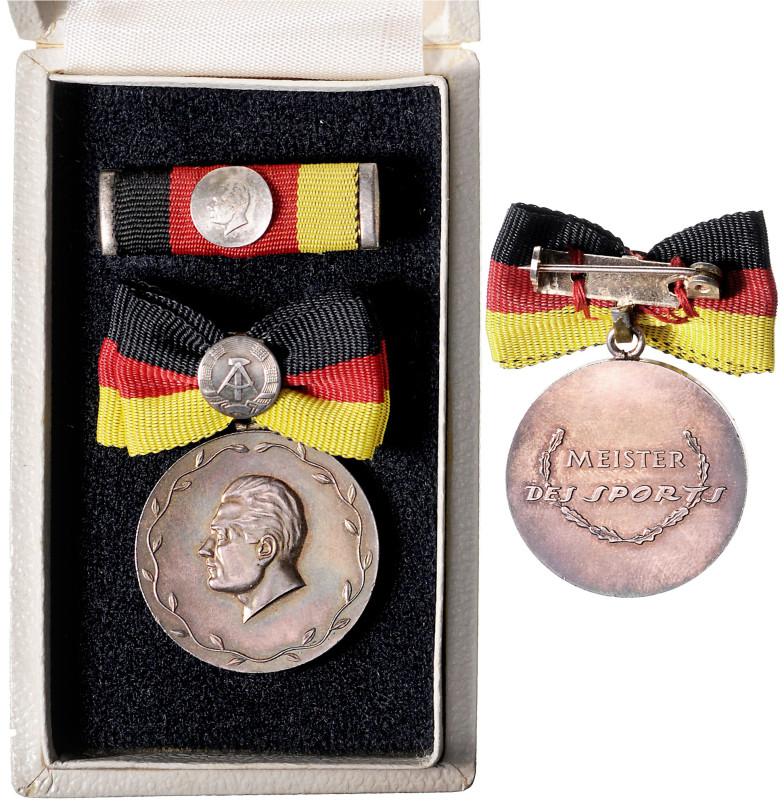 Ausgaben der DDR. 
Staatl. Auszeichnungen. 
Meister des Sports, Buntmetall sil...