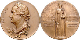 Deutsche Medaillen. 
Personenmedaillen. 
Goethe, Joh. W. v. (1749-1832). Bronzemedaille o.J. (1904), v. Mayer & Wilhelm, Stuttg., Zur Erinnerung an ...