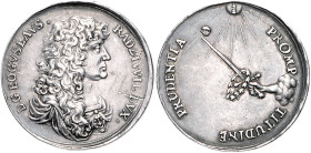 Deutsche Medaillen. 
Brandenburg-Preußen. 
Friedrich Wilhelm 1640-1688. Silbermed. o.J. (1657), unsign., auf Boguslaus Radziwill (1620-1669, Herzog ...