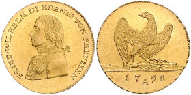 Brandenburg/-Preußen. 
Friedrich Wilhelm III. 1797-1840. Friedrichs d'or 1798 A, Friedenstyp, GOLD, 6,65 g. Old.&nbsp;207, J.&nbsp;101, Fb.&nbsp;2425...
