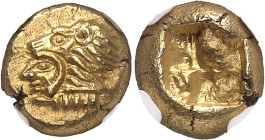 GRÈCE ANTIQUE
Ionie, Érythrées. Hecté d’électrum (sixième de statère) ND (c.500 av. J.-C.), Érythrées.
NGC Ch MS 5/5 5/5 (4376833-009).
Av. Tête d'...