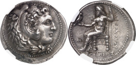 GRÈCE ANTIQUE
Macédoine (royaume de), Alexandre III le Grand (336-323 av. J.-C.). Tétradrachme ND (323-317 av. J.-C.), Babylone.
NGC Ch XF 2/5 5/5 F...
