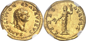 EMPIRE ROMAIN
Domitien (81-96). Aureus frappé sous Vespasien ND (73-79), Rome.
NGC Ch AU 5/5 3/5 Fine style scuffs (4938385-009).
Av. CAESAR AVG F ...