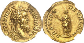 EMPIRE ROMAIN
Pertinax (192-193). Aureus ND (193), Rome.
NGC AU 5/5 3/5 Fine style brushed (5788896-002).
Av. IMP CAES P HELV - PERTIN AVG. Tête la...