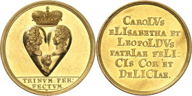AUTRICHE
Charles VI (1711-1740). Médaille au module de 4 ducats, naissance de l’archiduc Léopold Jean, fils de l’Empereur et de Élisabeth-Christine d...